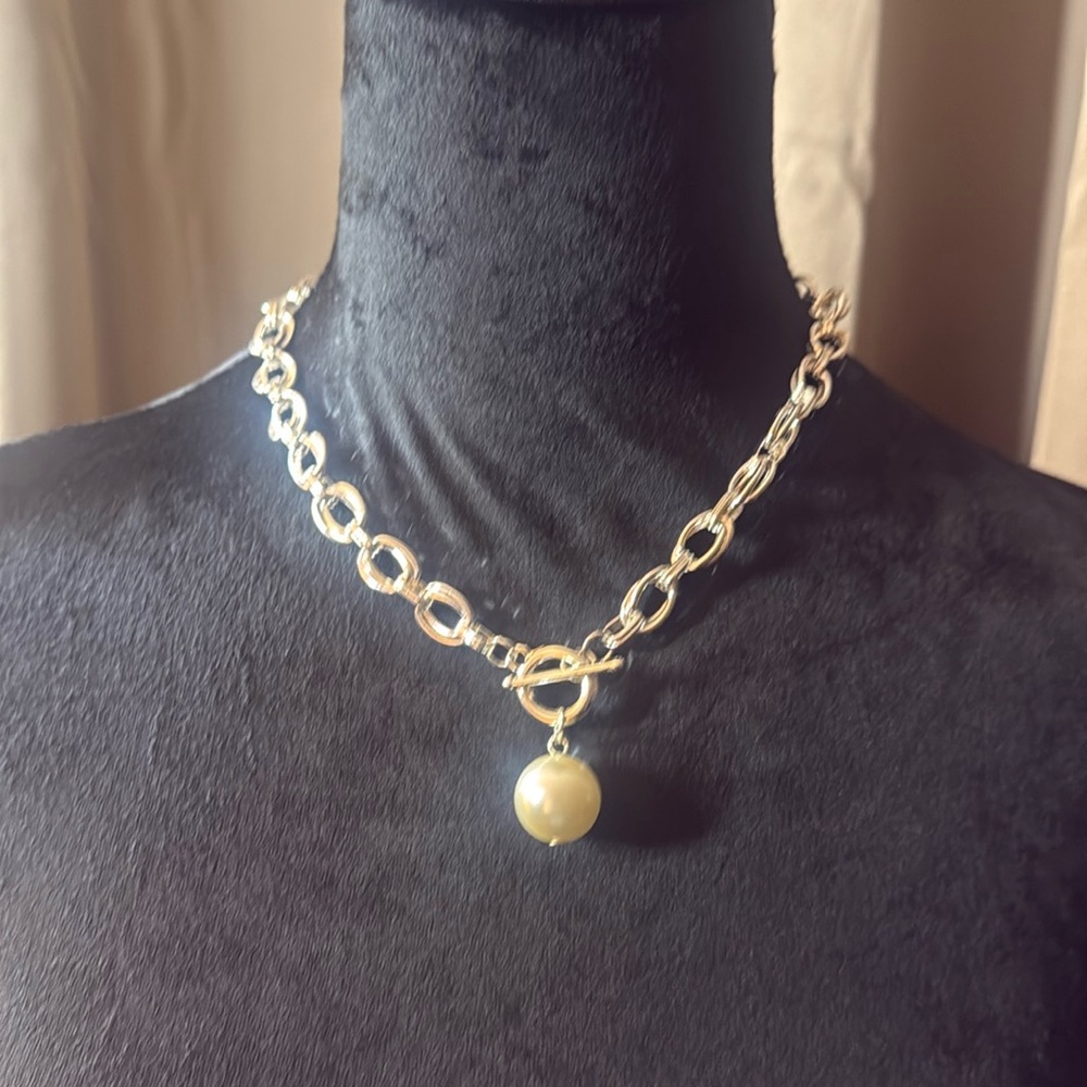 Dillards link pearl necklace